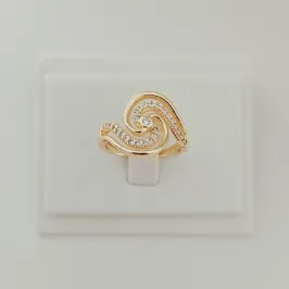 Anel Espiral Cravejado