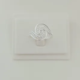 Anel Espiral Cravejado