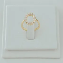 Anel Falange Redondo Cravejado