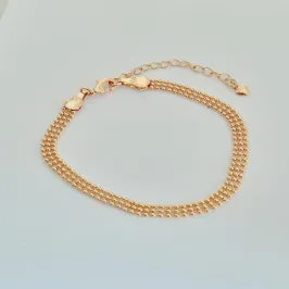 Pulseira 3 fileiras de Bolinhas