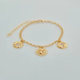 Pulseira Fé Vazada/Cruz e Espírito Santo