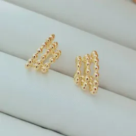 Brinco 3 Argolinhas de Pontinhos