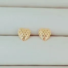 Brinco Coração Rendado