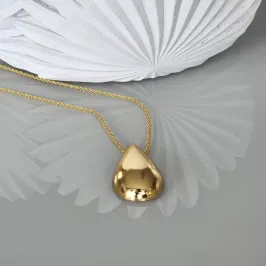 Colar cordão baiano 40cm com pingente gota