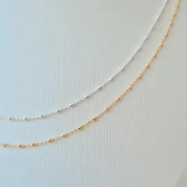 Colar Corrente de Mini Bolinhas