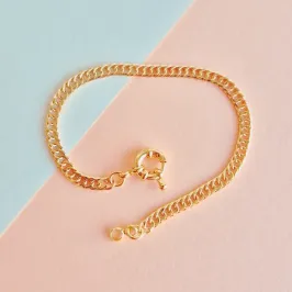 Pulseira Feminina Elo Grumet e Fechamento Bóia
