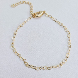 Pulseira Elos em Corações (Mini)