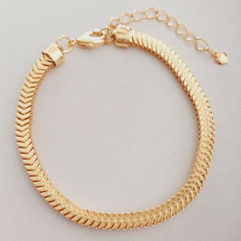 Pulseira Malha Trabalhada (Quadrada)