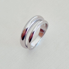 Anel 2 Aros Aço Inox