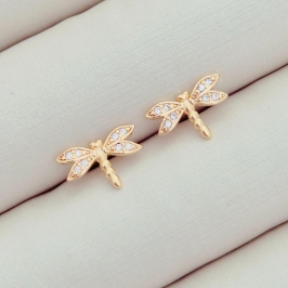 Brinco Libélula Cravejado