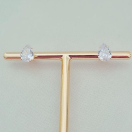 Brinco Ponto de Luz Gota 7mm