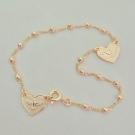 Pulseira Escapulário Espirito Santo Bola 2,5mm