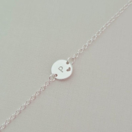 Pulseira Letra Coração Mini