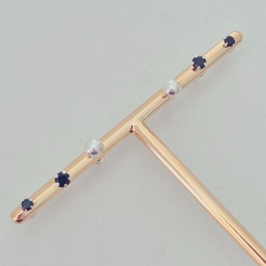 Brinco Trio Onix 3 e 4mm e Bolinha 5mm