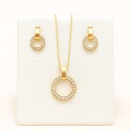 Conjunto Redondo Cravejado