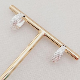 Brinco Argola Click Text. (G) - Prata