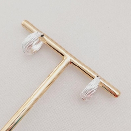 Brinco Argola Click Text. (M) - Prata