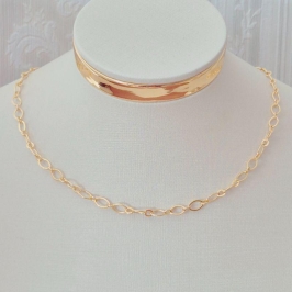 Choker Elos Ovais - 35cm