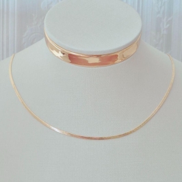 Colar Choker Fita Laminada 2,00mm