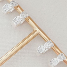 Brinco Duo Argolinha Infinito Microcravejado