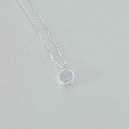 Colar Ponto de Luz Redondo Cristal - Prata 925