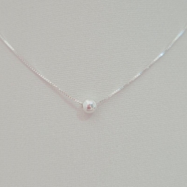 Colar Veneziana com Bolinha Lisa