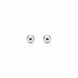 Brinco Bolinha 4mm - Prata 925