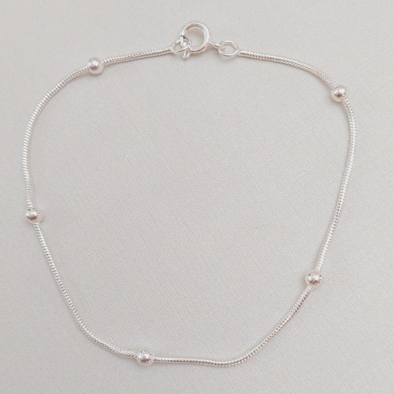Pulseira Rabo de Rato com Bolinhas