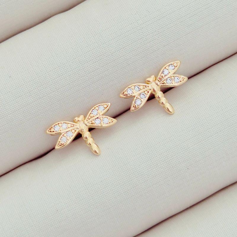 Brinco Libélula Cravejado