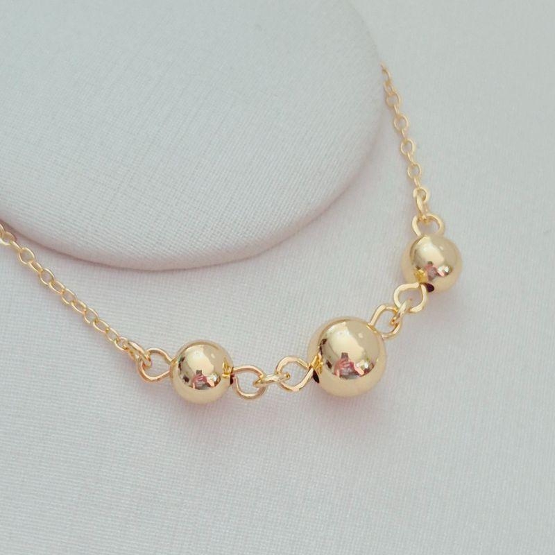 Pulseira 3 Bolinhas Centrais