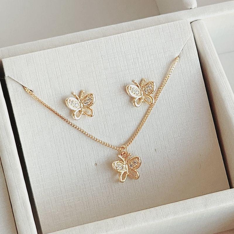 Conjunto Veneziana 40cm Mini Borboleta