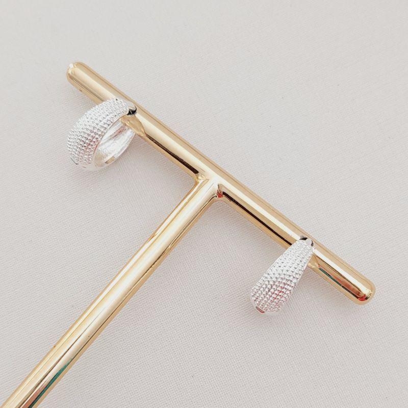 Brinco Argola Click Text. (M) - Prata