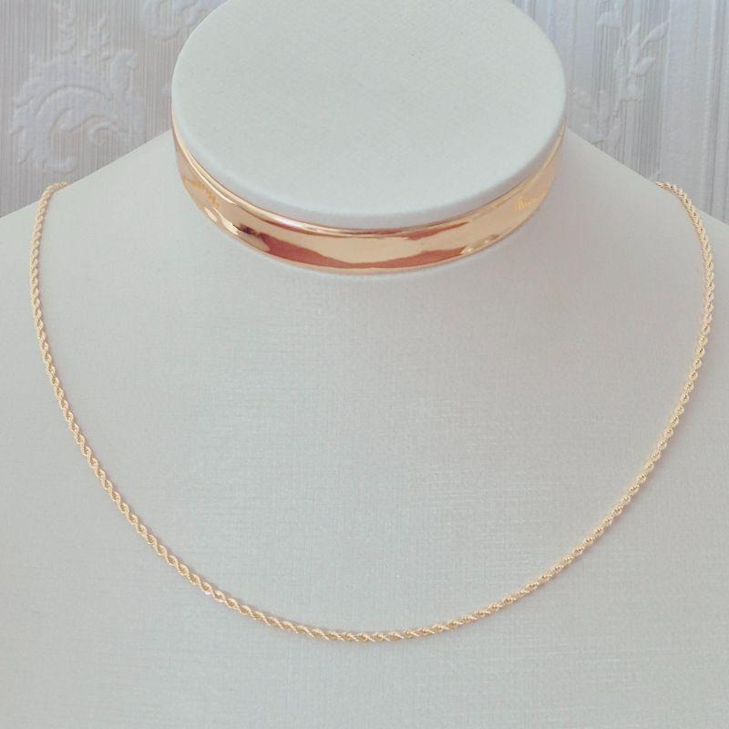 Colar Choker Cordão Baiano 1,5mm