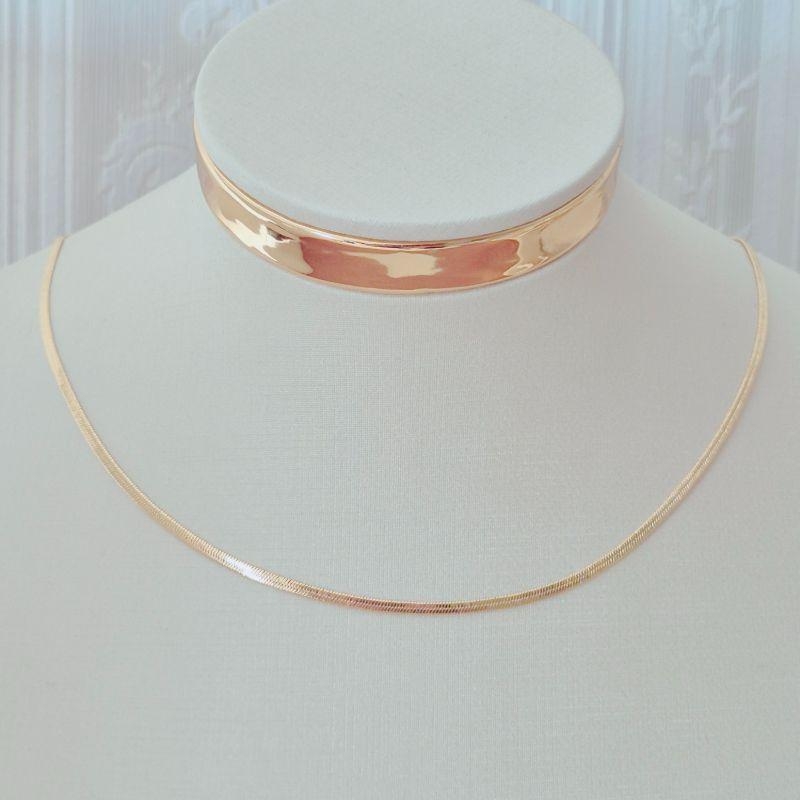 Colar Choker Fita Laminada 2,00mm