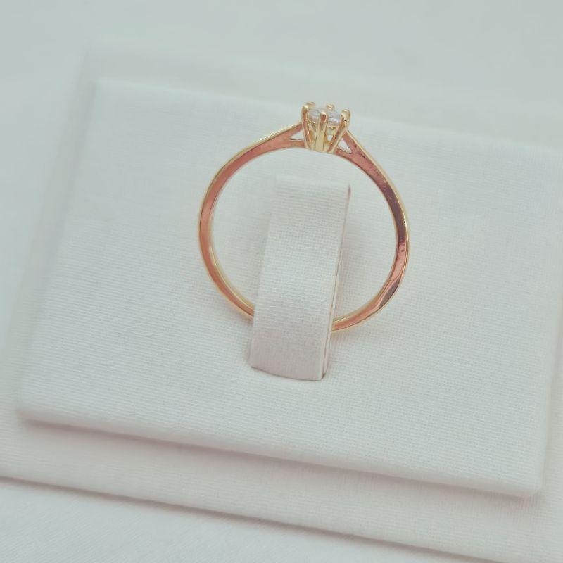 Anel Solitário Zircônia Redonda