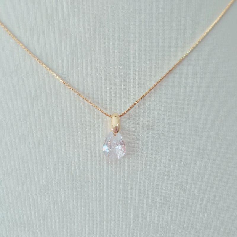 Colar Gargantilha Gota Cristal