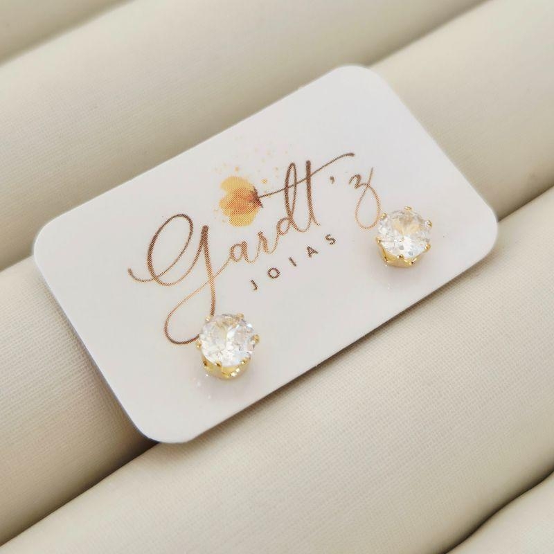 Brinco Ponto de Luz Zircônia 5mm