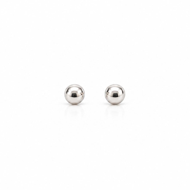 Brinco Bolinha 4mm - Prata 925