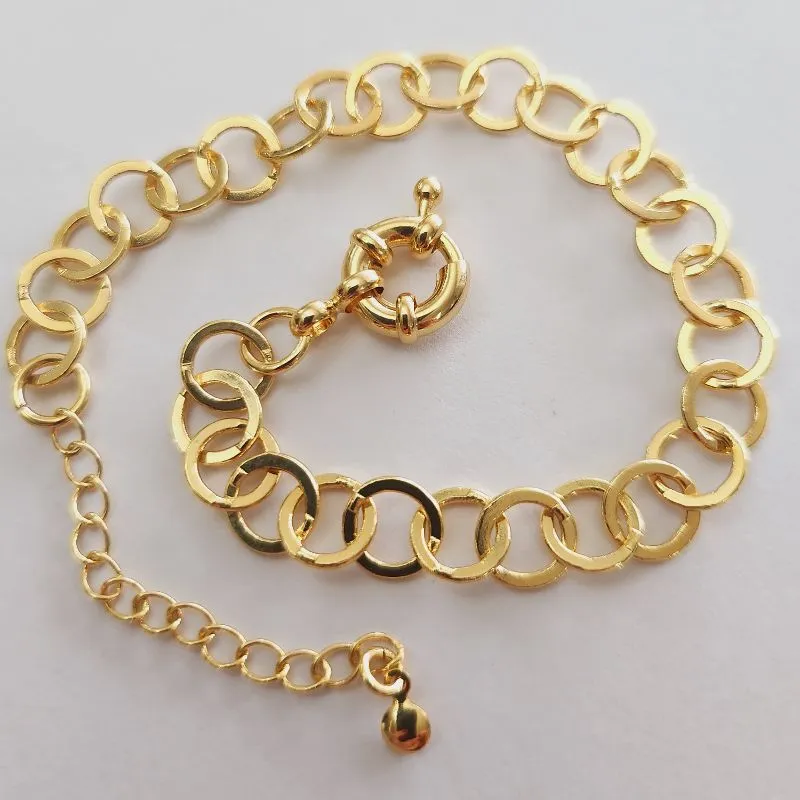 Pulseira Elos Redondos Maior (fecho bóia G)