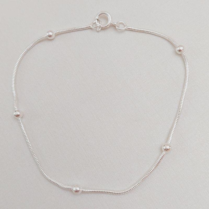 Pulseira Rabo de Rato com Bolinhas