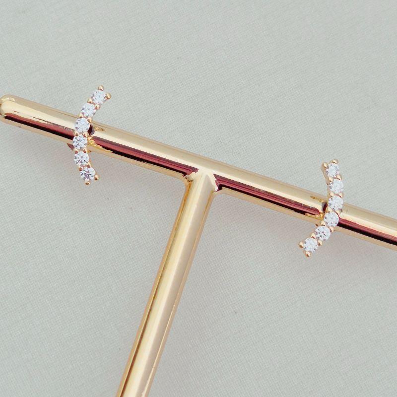 Brinco Ear Cuff 6 Pontinhos Zircônia