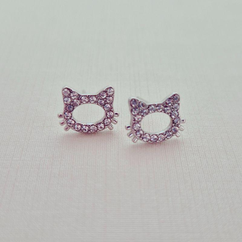 Brinco Gatinho em Aço Inox com Zircônias Cristais