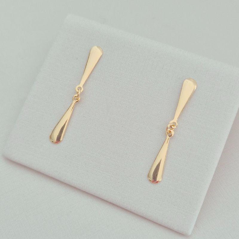 Brinco Pendente Gota Alongada