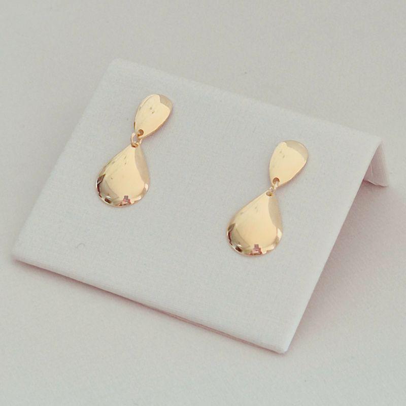 Brinco Pendente Gota Lisa