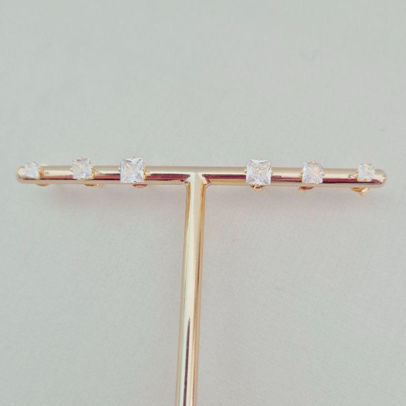 Brinco Trio Zircônia Carrê - 3mm 4mm 5mm