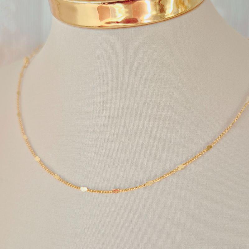 Colar Choker Grume Batida Corações