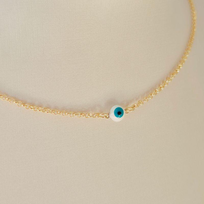 Colar Choker Olho Grego