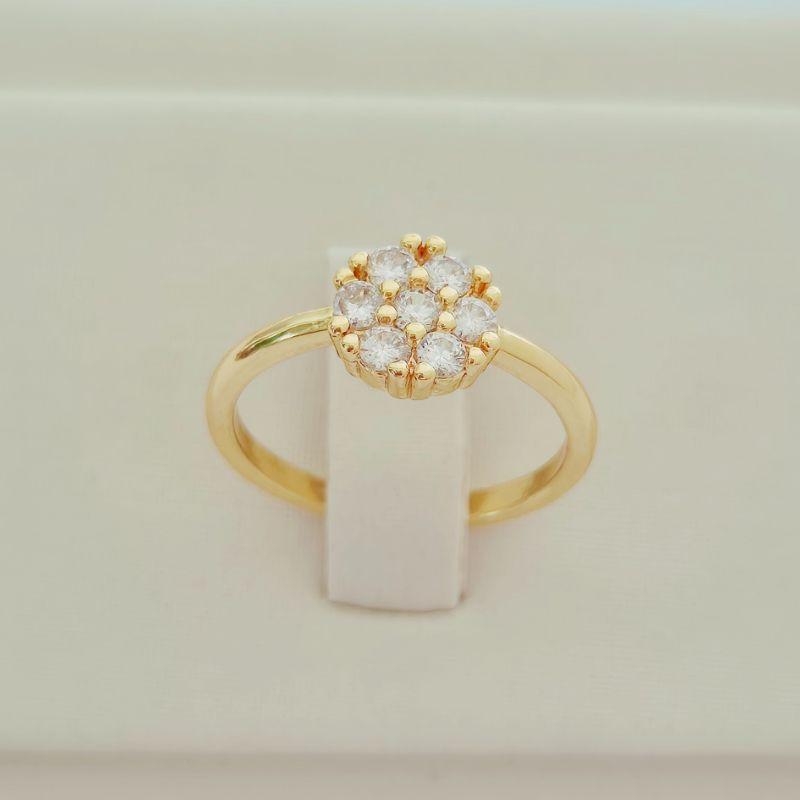 Anel Flor Cravejado