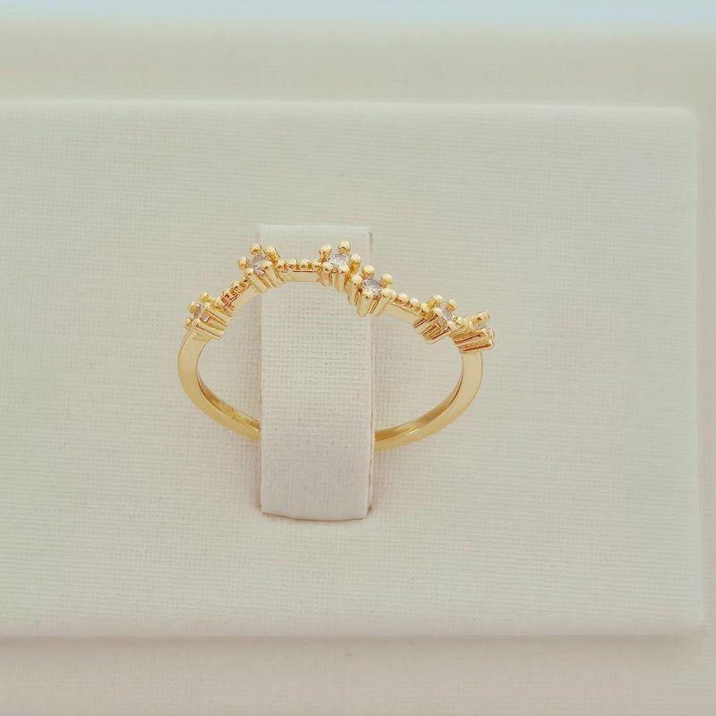 Anel Mini Florzinha Ponto de Luz