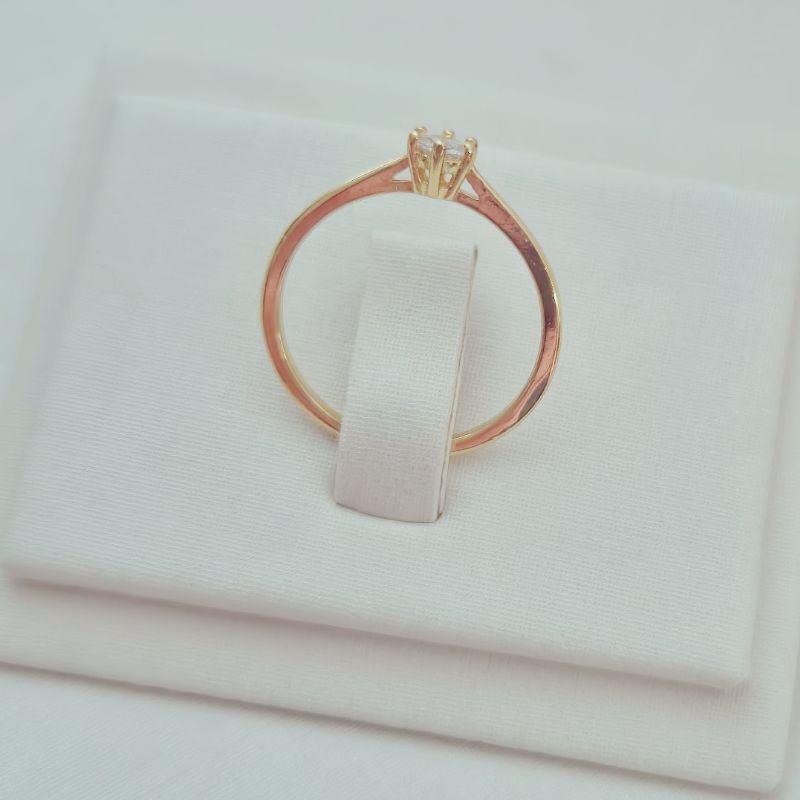 Anel Solitário Zircônia Redonda